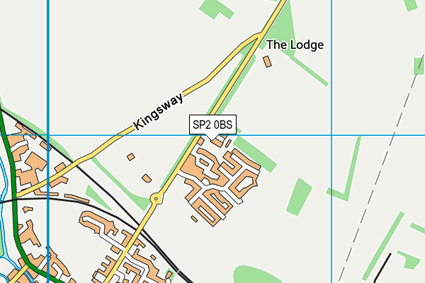 SP2 0BS map - OS VectorMap District (Ordnance Survey)