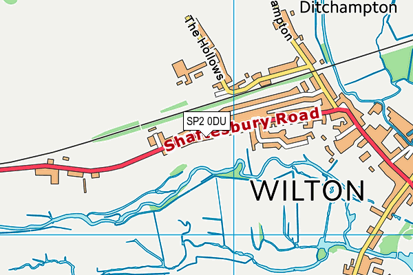 SP2 0DU map - OS VectorMap District (Ordnance Survey)