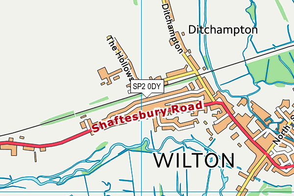 SP2 0DY map - OS VectorMap District (Ordnance Survey)