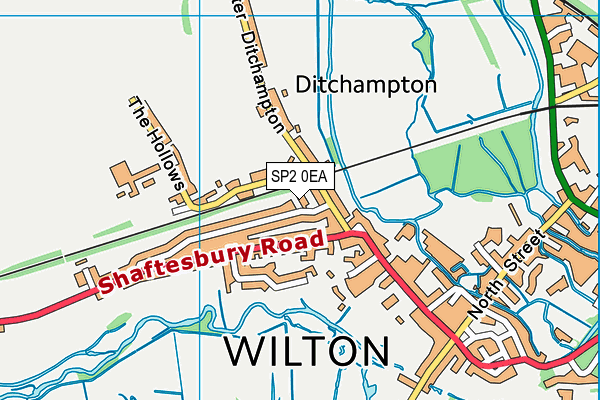 SP2 0EA map - OS VectorMap District (Ordnance Survey)