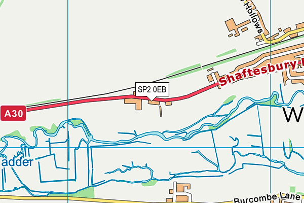 SP2 0EB map - OS VectorMap District (Ordnance Survey)