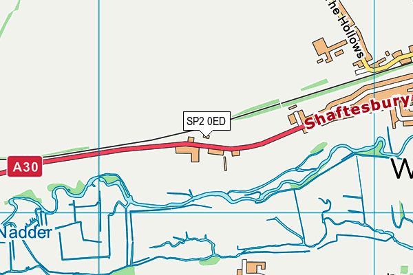 SP2 0ED map - OS VectorMap District (Ordnance Survey)