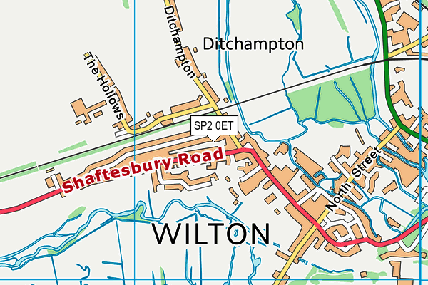 SP2 0ET map - OS VectorMap District (Ordnance Survey)