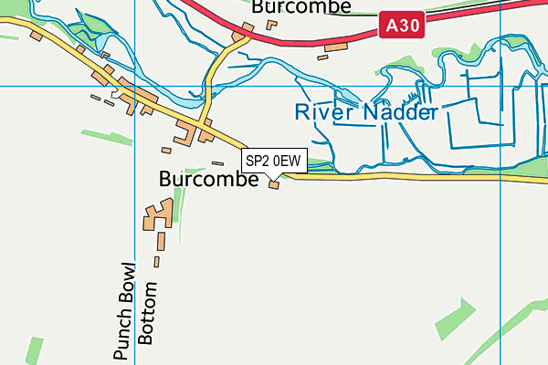 SP2 0EW map - OS VectorMap District (Ordnance Survey)