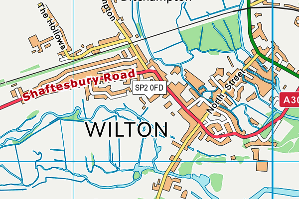 SP2 0FD map - OS VectorMap District (Ordnance Survey)