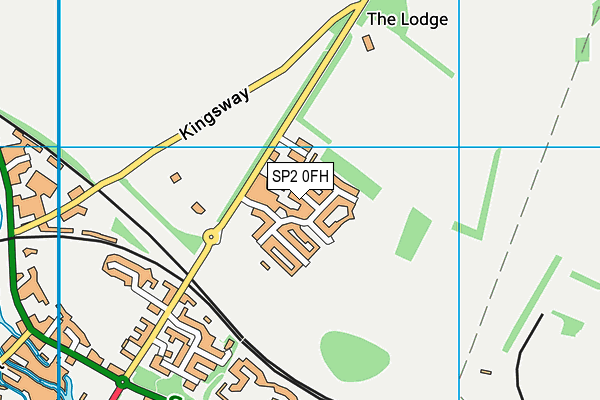 SP2 0FH map - OS VectorMap District (Ordnance Survey)