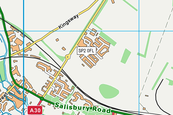 SP2 0FL map - OS VectorMap District (Ordnance Survey)