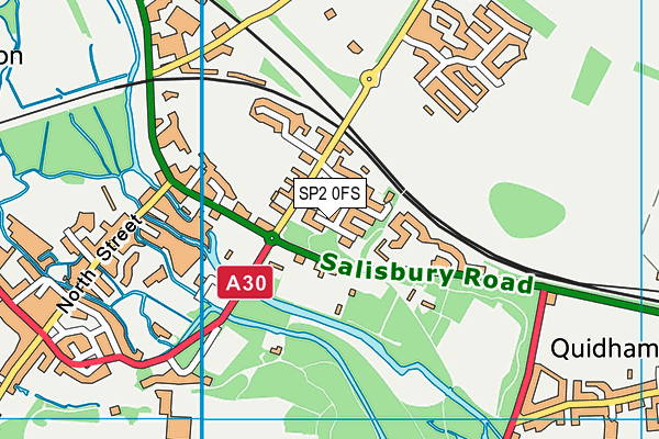 SP2 0FS map - OS VectorMap District (Ordnance Survey)