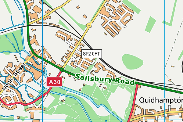 SP2 0FT map - OS VectorMap District (Ordnance Survey)