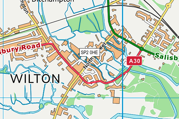 SP2 0HE map - OS VectorMap District (Ordnance Survey)