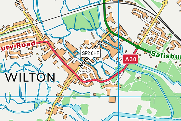 SP2 0HF map - OS VectorMap District (Ordnance Survey)