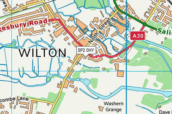 SP2 0HY map - OS VectorMap District (Ordnance Survey)