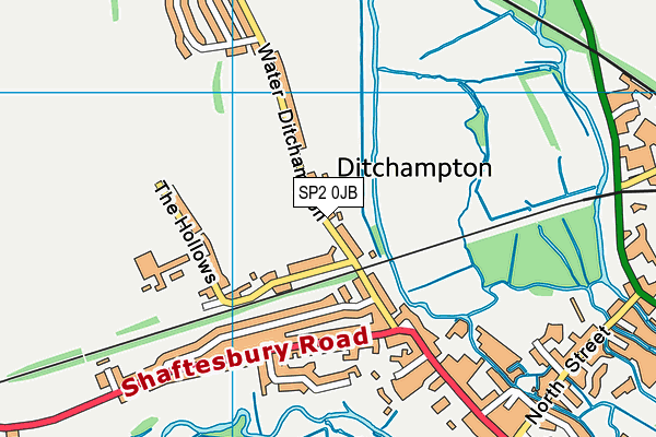 SP2 0JB map - OS VectorMap District (Ordnance Survey)