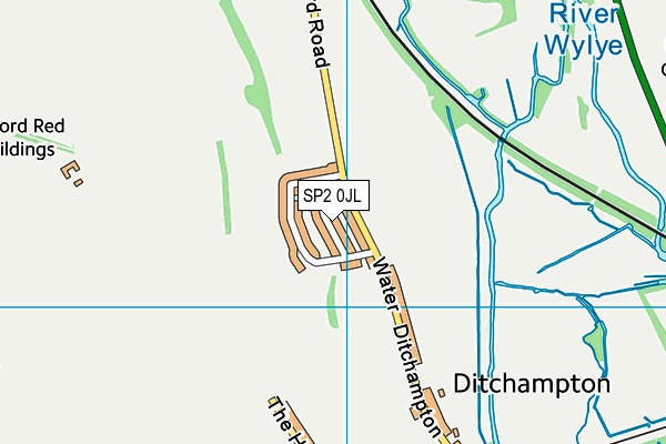 SP2 0JL map - OS VectorMap District (Ordnance Survey)