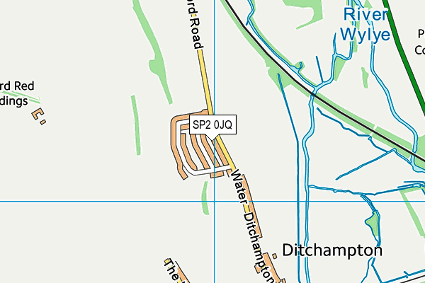 SP2 0JQ map - OS VectorMap District (Ordnance Survey)