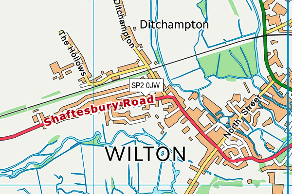 SP2 0JW map - OS VectorMap District (Ordnance Survey)