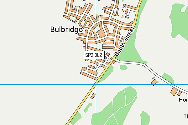 SP2 0LZ map - OS VectorMap District (Ordnance Survey)