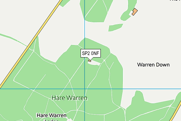 SP2 0NF map - OS VectorMap District (Ordnance Survey)