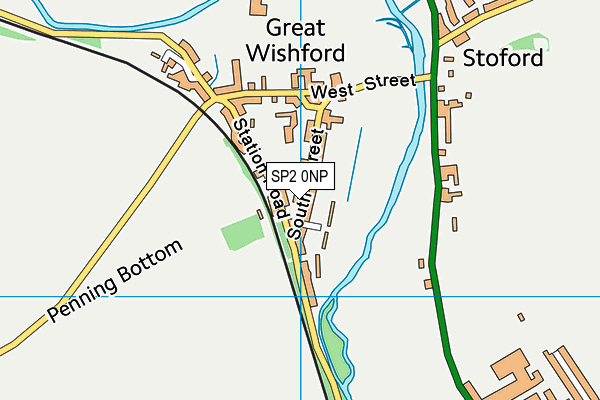 SP2 0NP map - OS VectorMap District (Ordnance Survey)