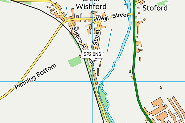 SP2 0NS map - OS VectorMap District (Ordnance Survey)