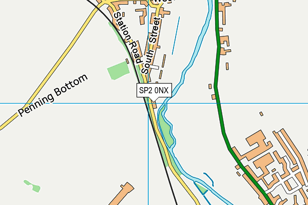 SP2 0NX map - OS VectorMap District (Ordnance Survey)