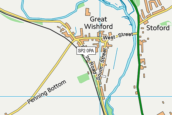 SP2 0PA map - OS VectorMap District (Ordnance Survey)