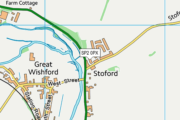 SP2 0PX map - OS VectorMap District (Ordnance Survey)