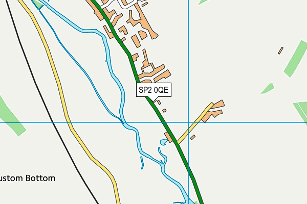 SP2 0QE map - OS VectorMap District (Ordnance Survey)