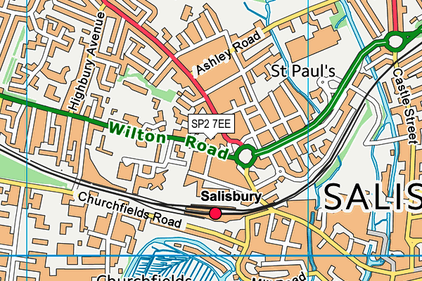 Map of 10 WILTON ROAD (SALISBURY) LIMITED at district scale