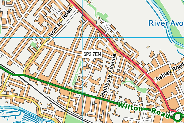 SP2 7EN map - OS VectorMap District (Ordnance Survey)