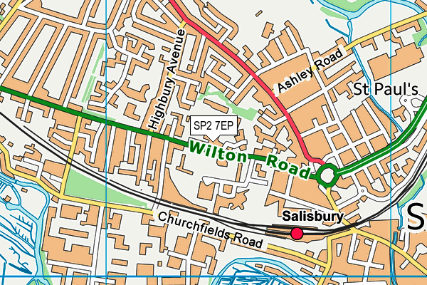 SP2 7EP map - OS VectorMap District (Ordnance Survey)