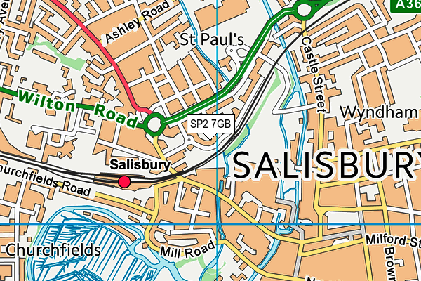 SP2 7GB map - OS VectorMap District (Ordnance Survey)