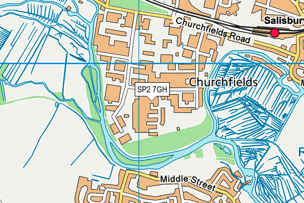 SP2 7GH map - OS VectorMap District (Ordnance Survey)