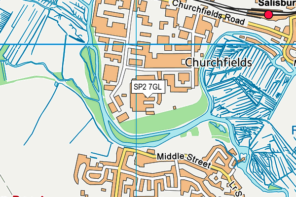 SP2 7GL map - OS VectorMap District (Ordnance Survey)