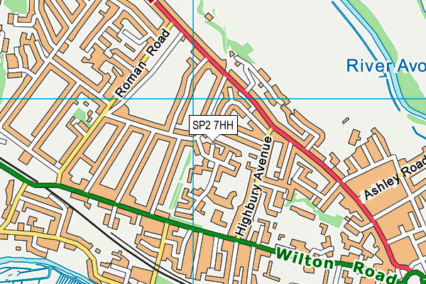 SP2 7HH map - OS VectorMap District (Ordnance Survey)
