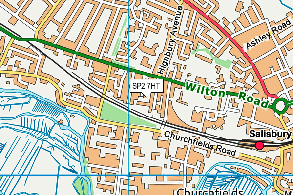 SP2 7HT map - OS VectorMap District (Ordnance Survey)