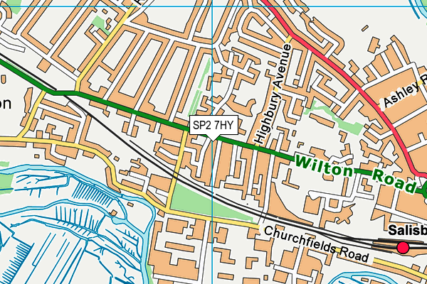 SP2 7HY map - OS VectorMap District (Ordnance Survey)