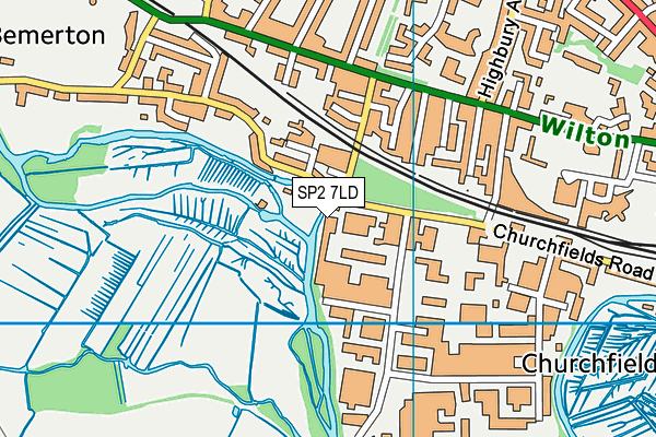 SP2 7LD map - OS VectorMap District (Ordnance Survey)