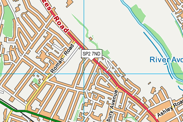 SP2 7ND map - OS VectorMap District (Ordnance Survey)