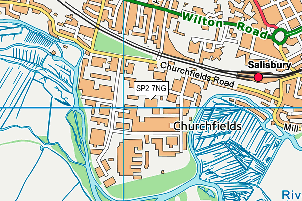 SP2 7NG map - OS VectorMap District (Ordnance Survey)