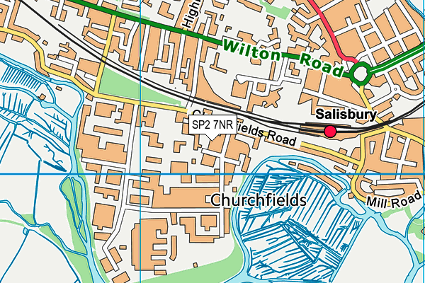 SP2 7NR map - OS VectorMap District (Ordnance Survey)