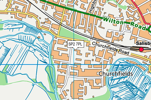 SP2 7PL map - OS VectorMap District (Ordnance Survey)