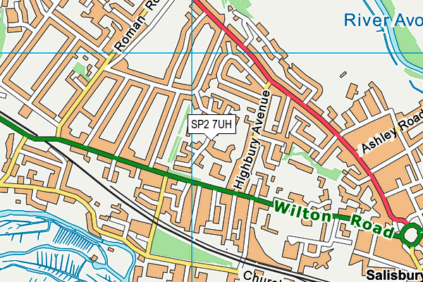 SP2 7UH map - OS VectorMap District (Ordnance Survey)