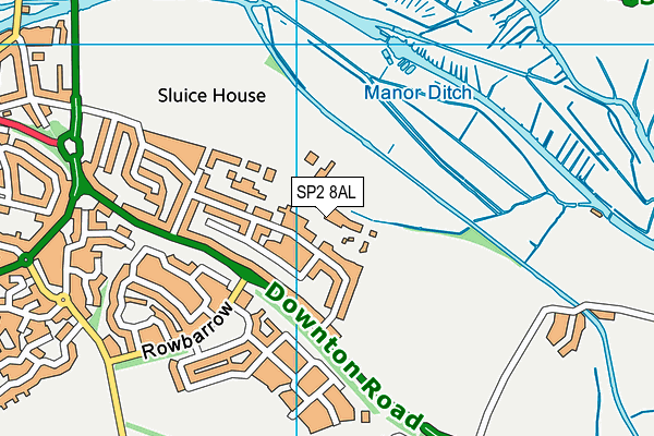 SP2 8AL map - OS VectorMap District (Ordnance Survey)