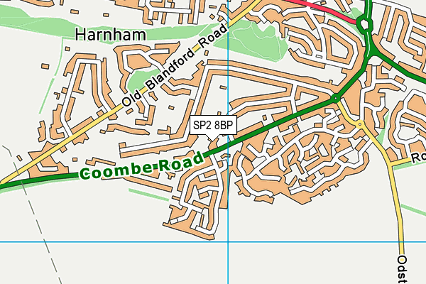 SP2 8BP map - OS VectorMap District (Ordnance Survey)