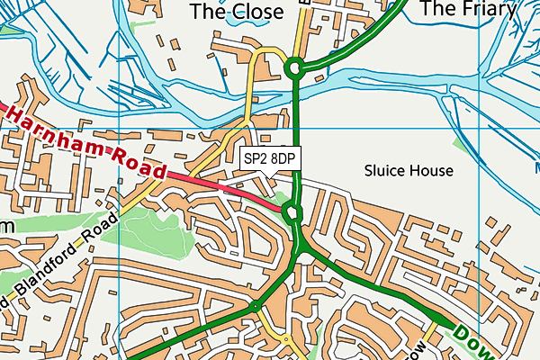 SP2 8DP map - OS VectorMap District (Ordnance Survey)