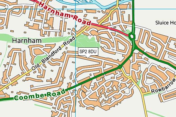 SP2 8DU map - OS VectorMap District (Ordnance Survey)