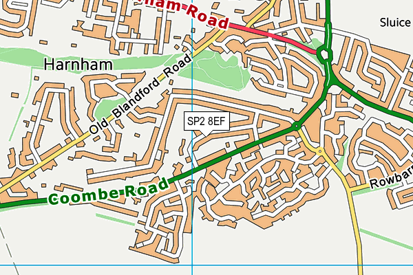 SP2 8EF map - OS VectorMap District (Ordnance Survey)