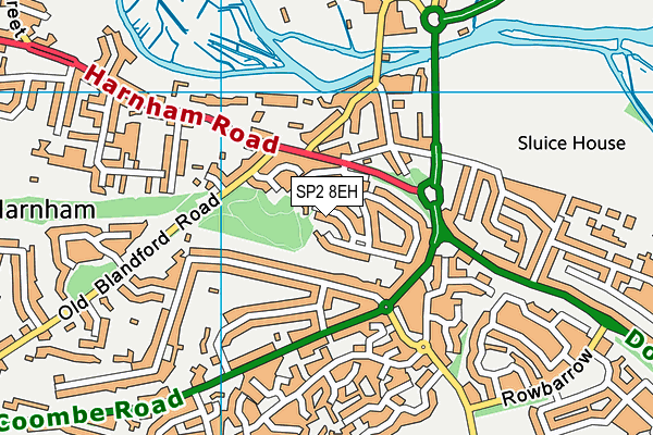 SP2 8EH map - OS VectorMap District (Ordnance Survey)