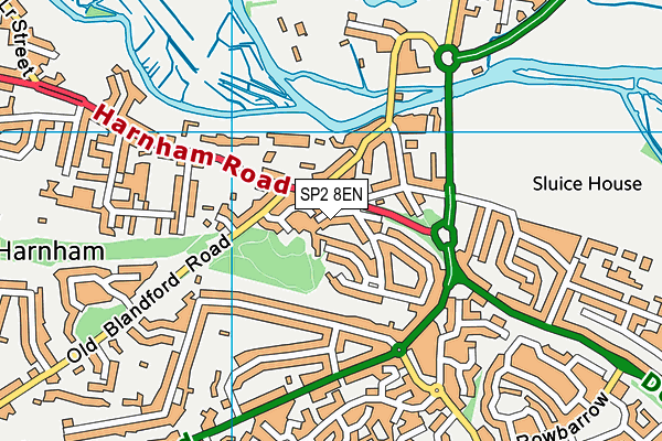 SP2 8EN map - OS VectorMap District (Ordnance Survey)